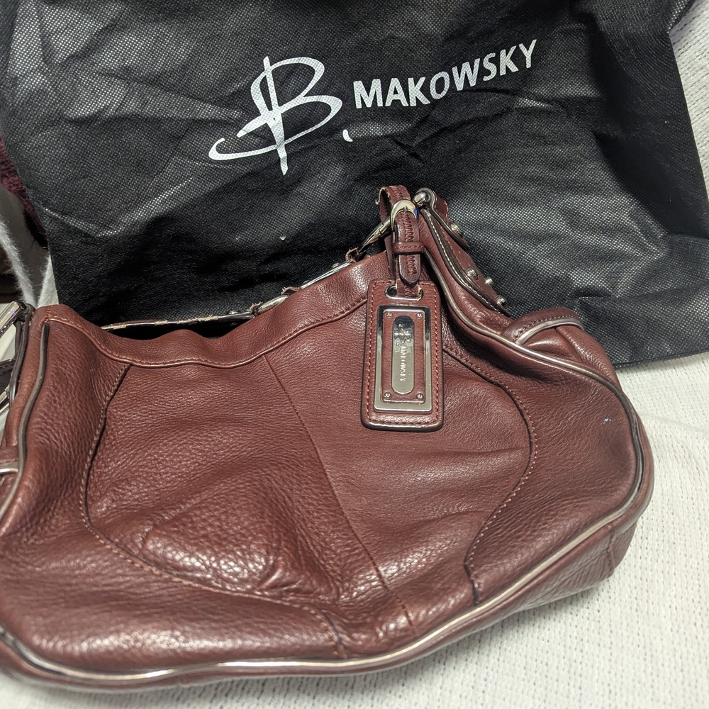 B. Makowsky | Brown Leather Handbag